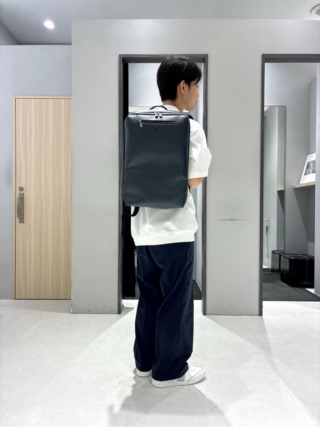 わいずみさんの「TAKEO KIKUCHI｜【抗菌防臭／5サイズ展開】ハイゲージポンチ Tシャツ」を使ったコーディネート