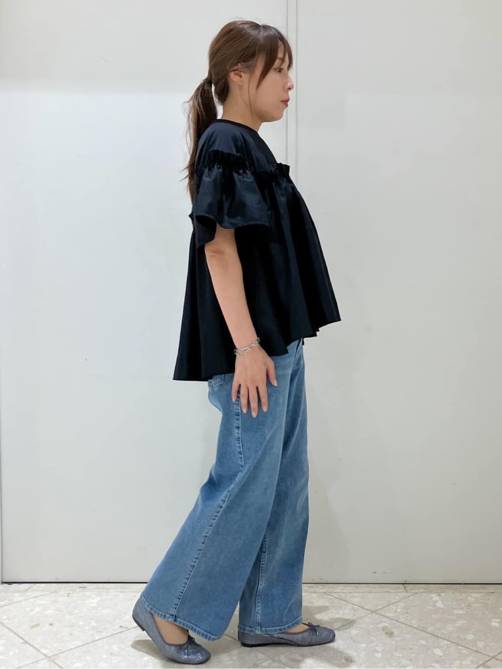  Maruさんの「OPAQUE.CLIP｜【定番/6color】名品フラットバレエシューズ」を使ったコーディネート