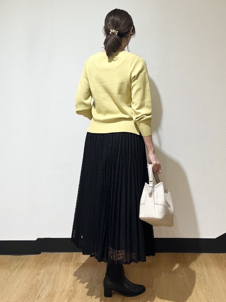 ayaさんの「Reflect｜【選べる6色／長く着られる◎】ボートネックニット」を使ったコーディネート