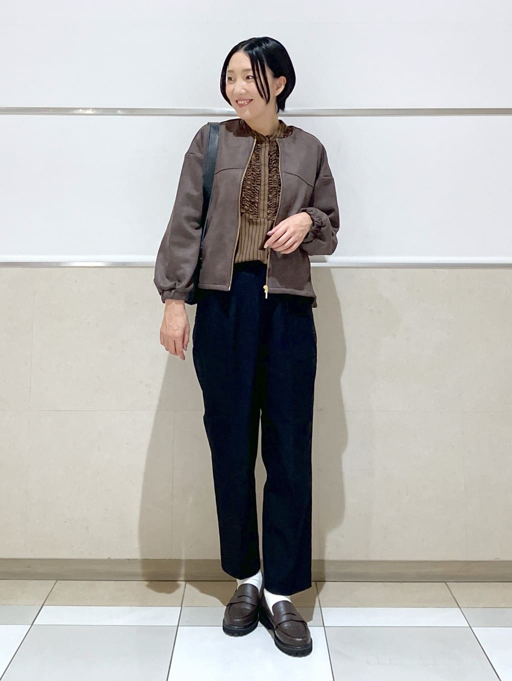 eriko さんの「Dessin｜【洗える・ウエストゴム】イージーストレッチパンツ」を使ったコーディネート