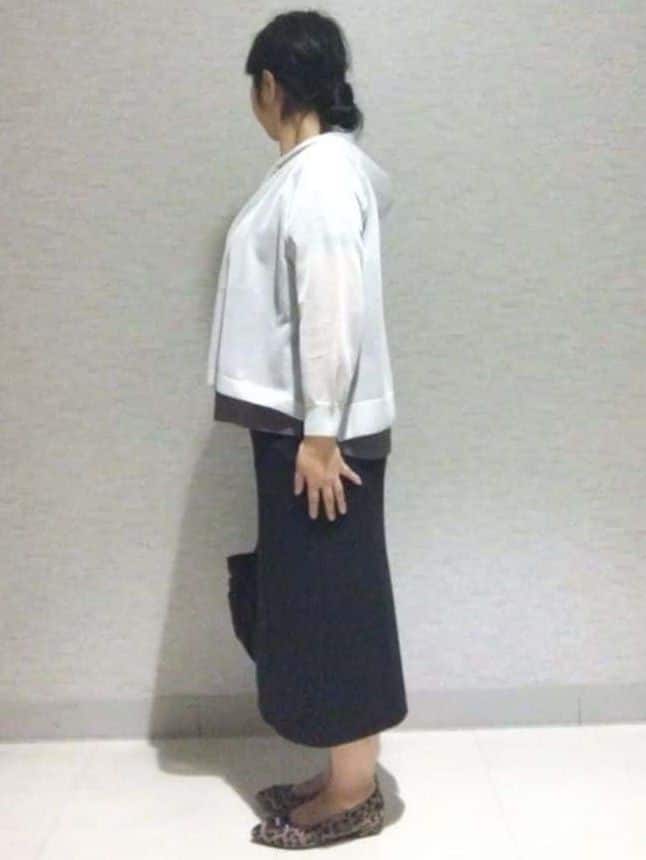sakoさんの「Reflect｜【インナーにおすすめ◎】シアーネックデザインプルオーバー」を使ったコーディネート