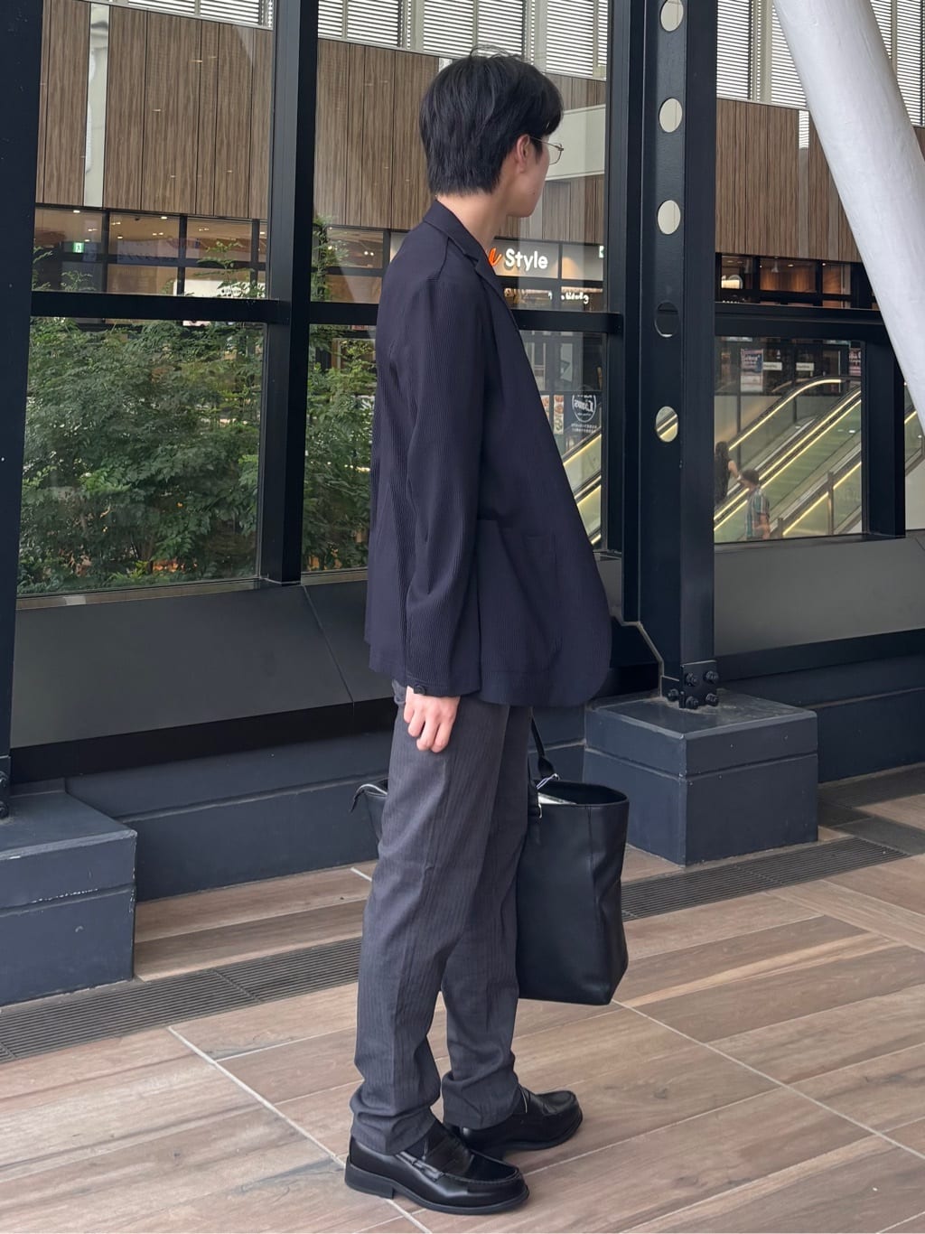 うらしーさんの「THE SHOP TK｜【Begin/ビギン10月号掲載】楊柳スマートジャケット　軽量/洗濯機OK/セットアップ可」を使ったコーディネート