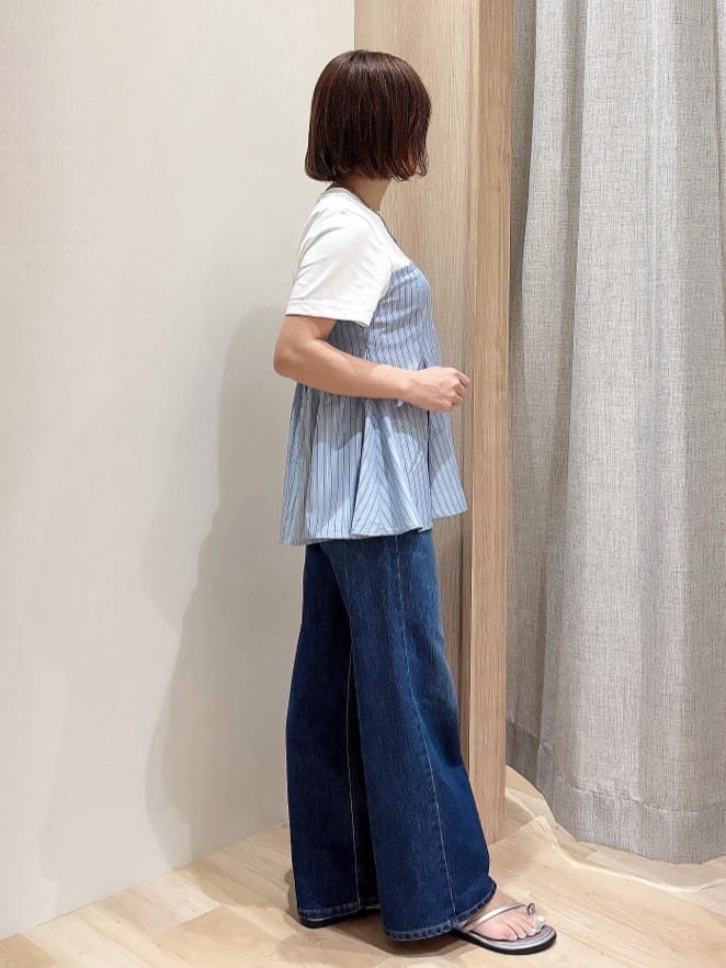 MIYUさんの「grove｜【Lee&times;grove別注】WIDE DENIM PANTS」を使ったコーディネート