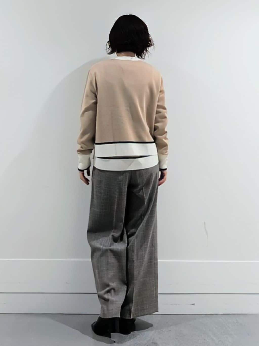 ミズタさんの「UNTITLED｜【アンサンブル可/ジャケット風】ウールミラノリブカーディガン」を使ったコーディネート