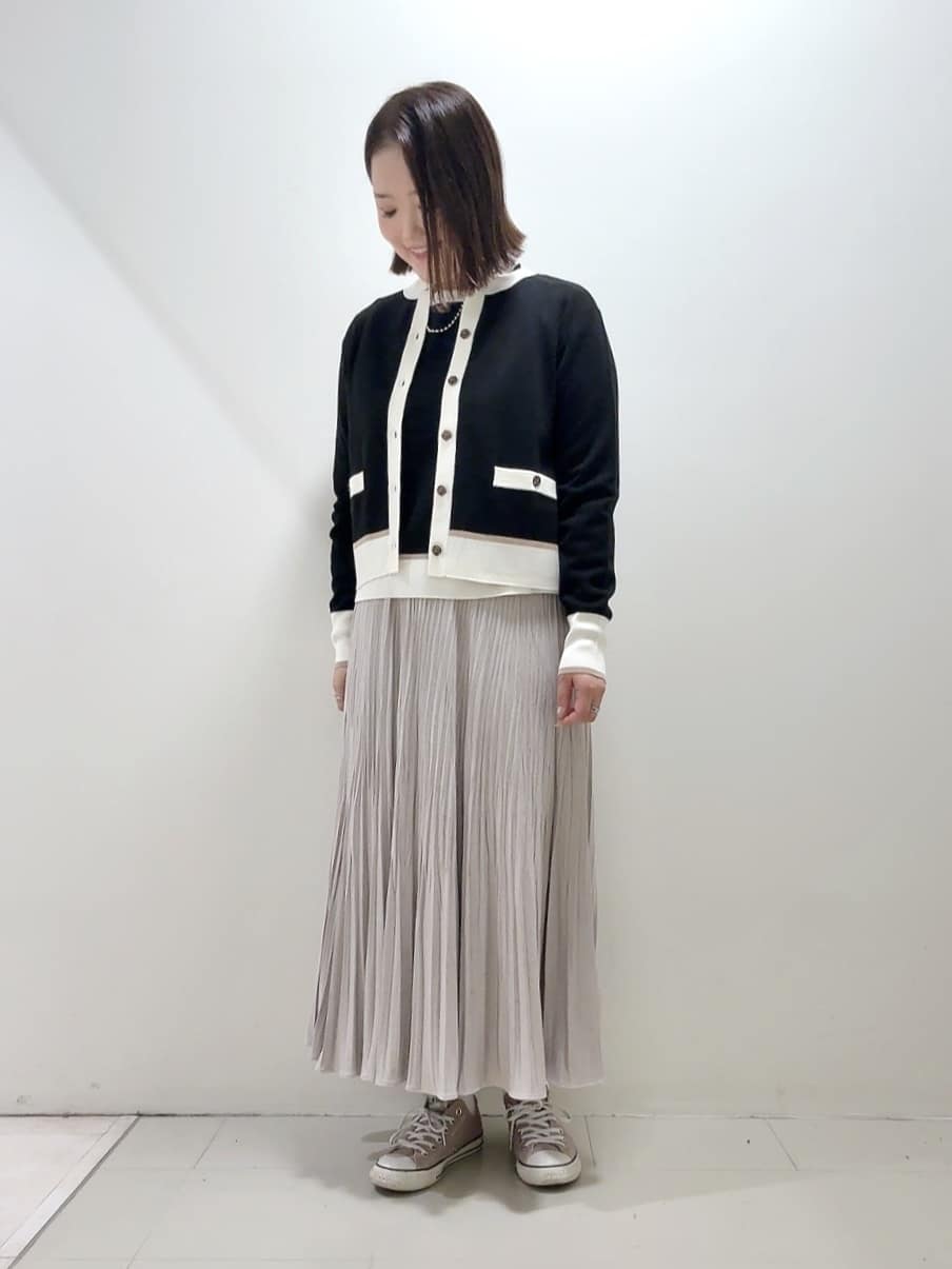 YUIさんの「UNTITLED｜【アンサンブル可/ジャケット風】ウールミラノリブカーディガン」を使ったコーディネート