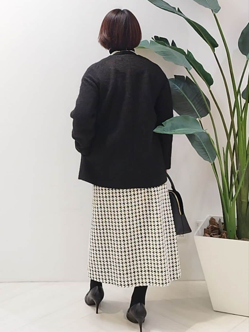 s u g iさんの「UNTITLED｜【セットアップ可/きれいめ】クラシックチドリ スカート」を使ったコーディネート