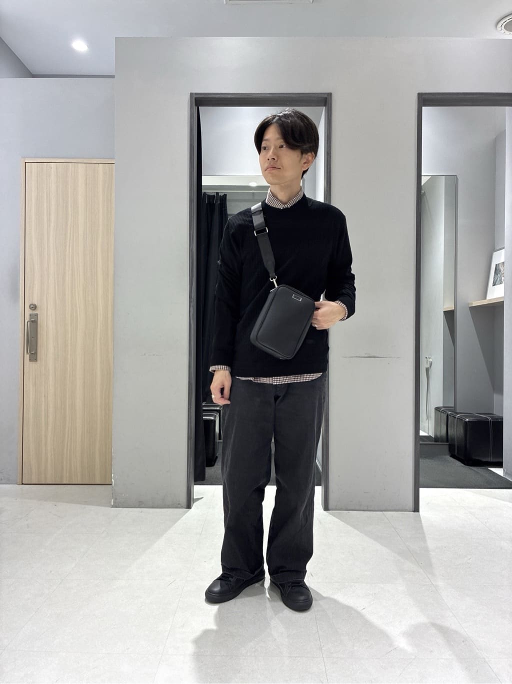 わいずみさんの「TAKEO KIKUCHI｜【None Of Stress】ストレッチ ダウンブルゾン」を使ったコーディネート