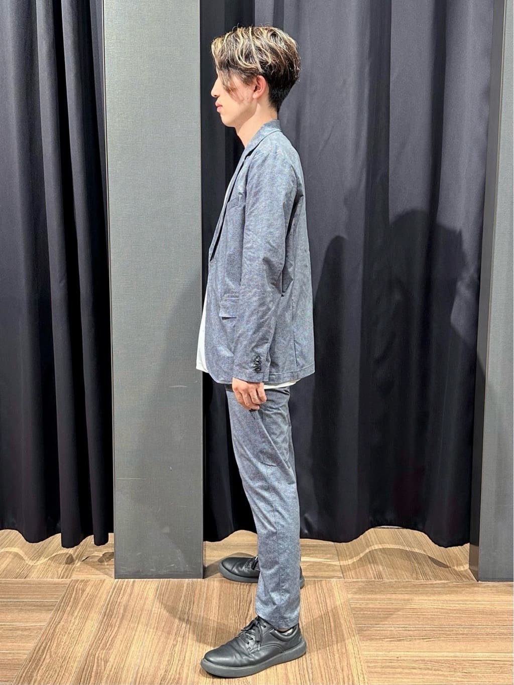tomoyaさんの「THE SHOP TK｜スマートムーブメッシュバーズアイジャケット【軽量/洗濯機OK/セットアップ可】」を使ったコーディネート