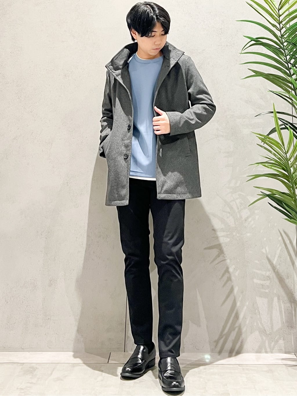 SHI-MAさんの「THE SHOP TK｜プレミアムスキニーパンツ WARM【裏起毛/360&deg;ストレッチ/洗濯機OK】」を使ったコーディネート