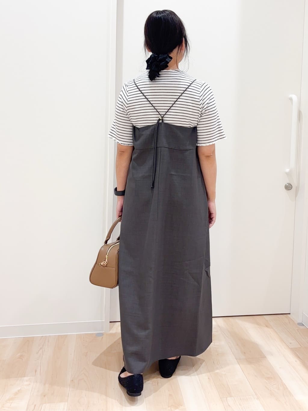 miraiさんの「grove｜【カセット服】洗えるAラインキャミワンピース」を使ったコーディネート