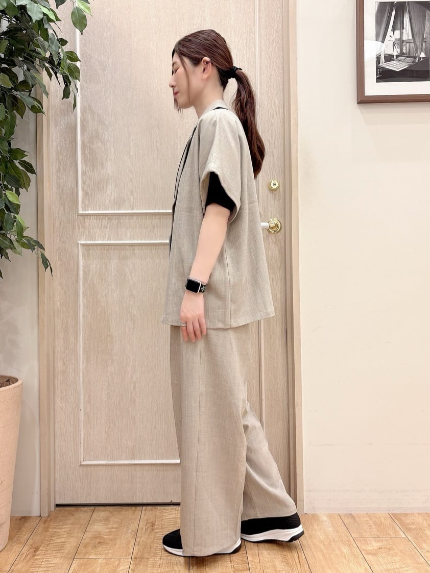 みぞさんさんの「SHOO･LA･RUE｜◆洗えるサッと履けるニットスニーカー」を使ったコーディネート