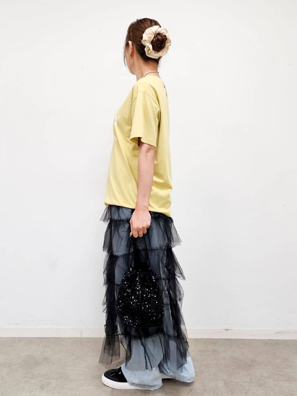 ゆゆさんの「SHOO･LA･RUE｜【S-LL/ひんやり/UV】選べる6柄でそれぞれ欲しくなる プリントTシャツ」を使ったコーディネート