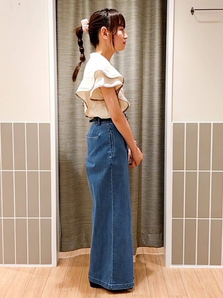 reiaさんの「grove｜メタルバックルベルト」を使ったコーディネート