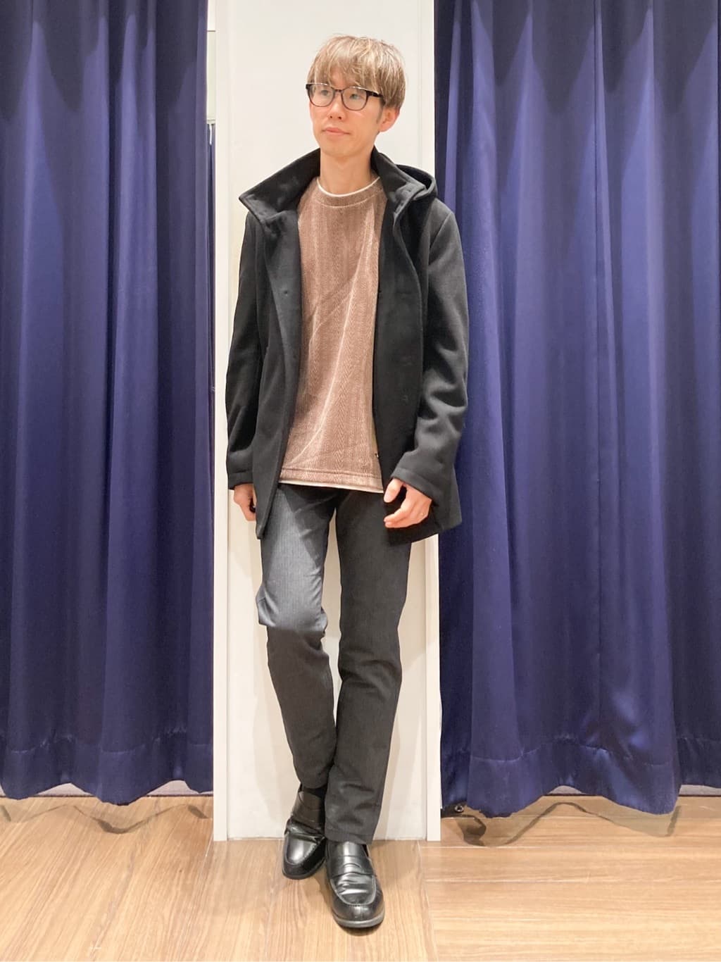 つーじーさんの「THE SHOP TK｜【心地良い、滑らかさ】レイヤード風ケーブル ニットソー 【洗濯機OK】」を使ったコーディネート