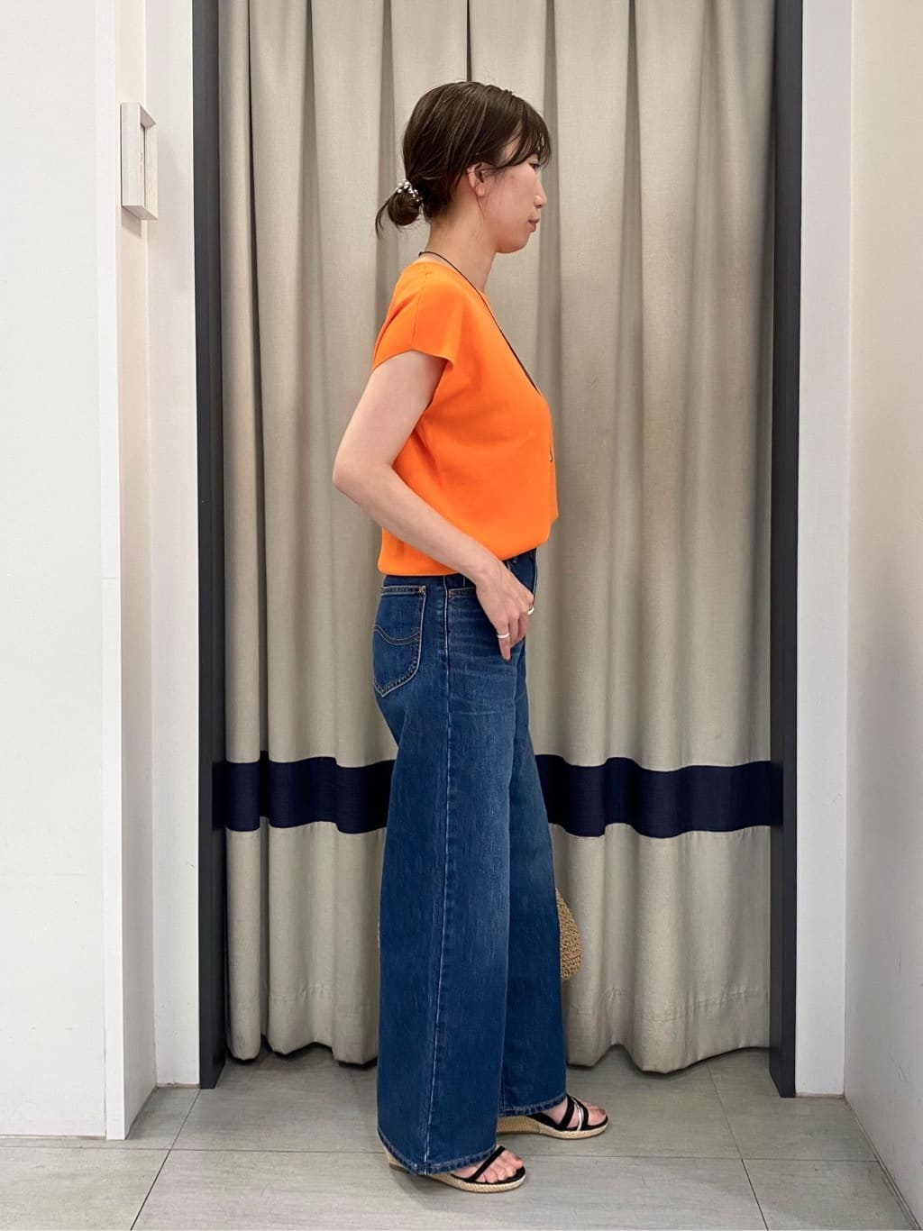 eguchiさんの「grove｜【Lee&times;grove別注】WIDE DENIM PANTS」を使ったコーディネート