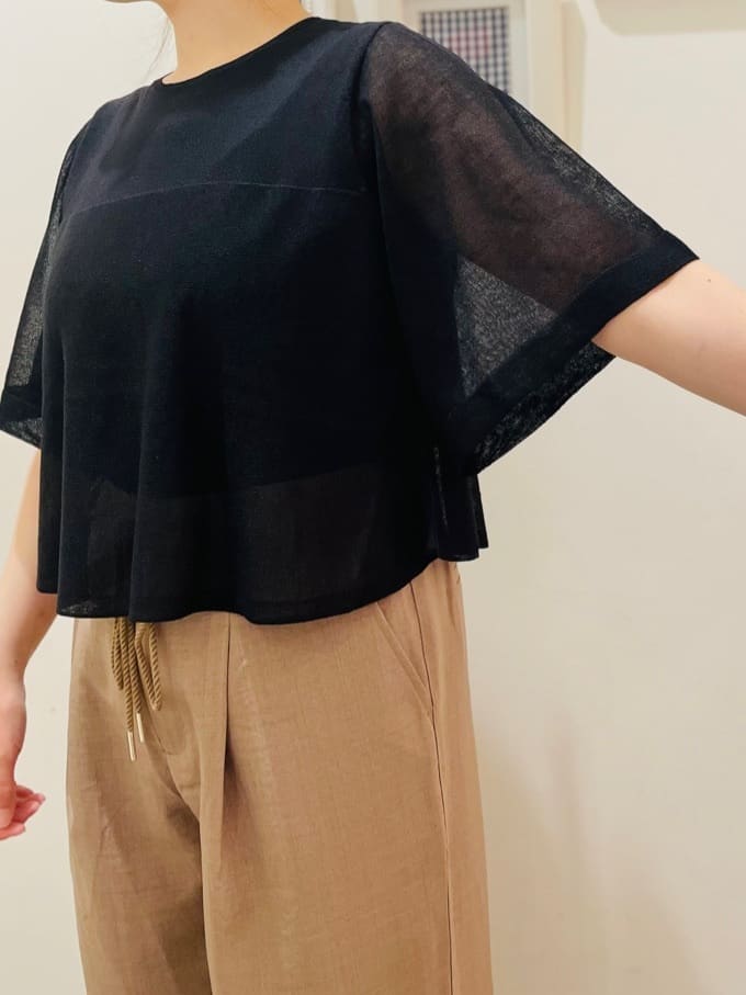 c_h_i_k_aさんの「grove｜軽やかに羽織れて、きちんと見え ハーフスリーブテーラードジャケット」を使ったコーディネート