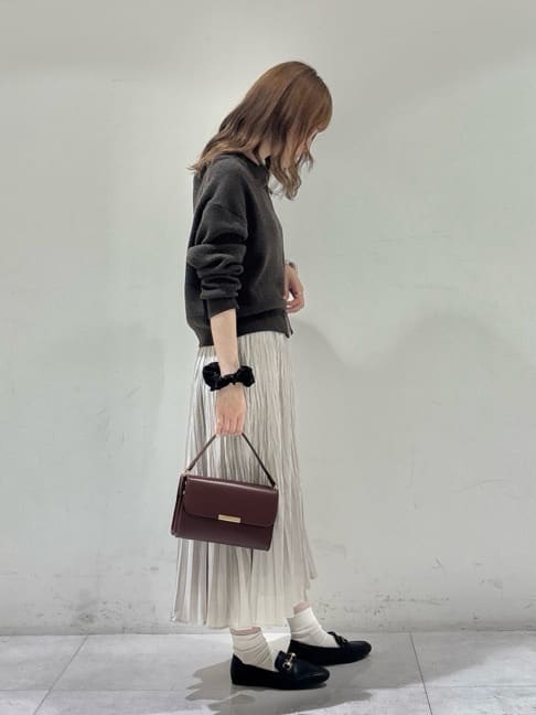 kyokaさんの「UNTITLED｜【ゆったりサイズ／着丈短め】ジップニットカーディガン」を使ったコーディネート