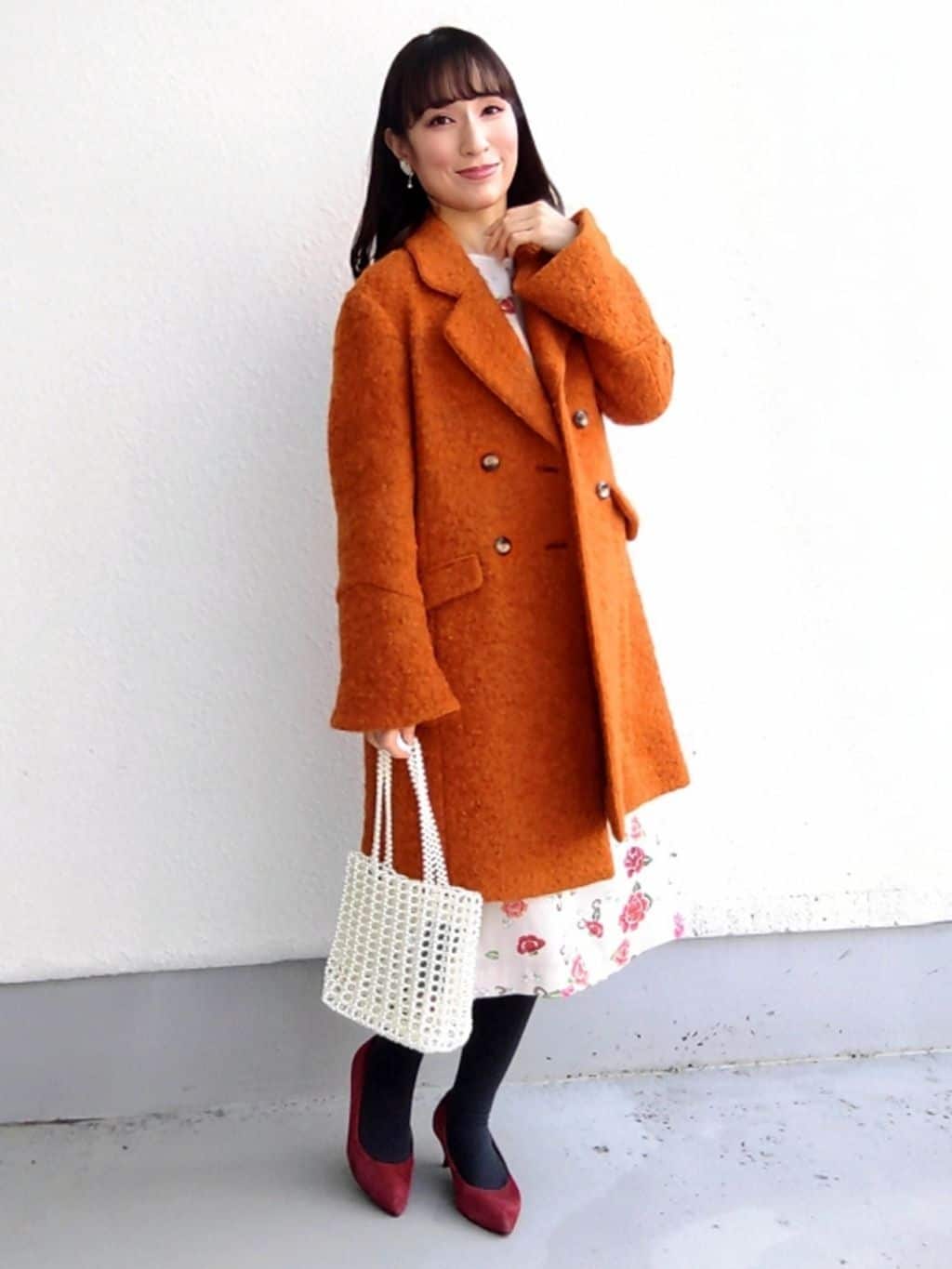 keinaさんの「SunaUna｜【COLLECTION LINE】ブークレーコート」を使ったコーディネート