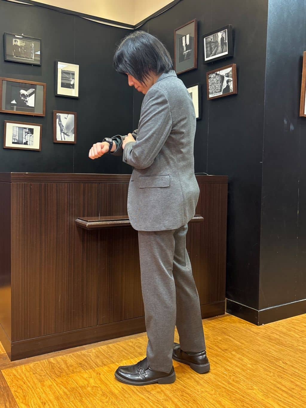 moritaさんの「TAKEO KIKUCHI｜【None Of Stress】アクティブジャージ 千鳥 ジャケット」を使ったコーディネート