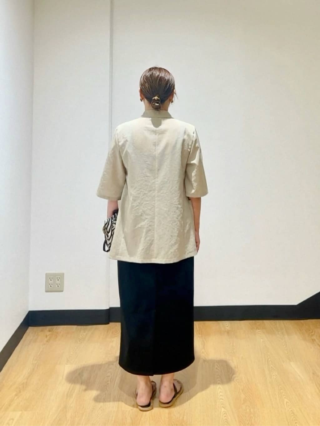 ʏᴜᴋɪᴋᴏさんの「UNTITLED｜【吸水速乾/洗える】ハーフスリーブジャケット」を使ったコーディネート
