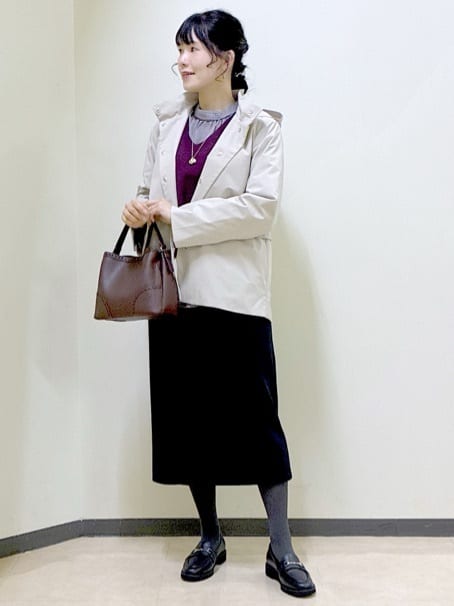  beni_gingerさんの「Reflect｜【すっきり見え／フード取り外し可／通勤におすすめ◎】ライティアウター」を使ったコーディネート