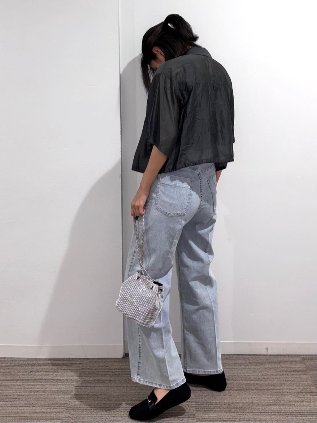 Ricoさんの「OPAQUE.CLIP｜◆裾ドロストシアーショートシャツ【洗濯機洗い可】」を使ったコーディネート