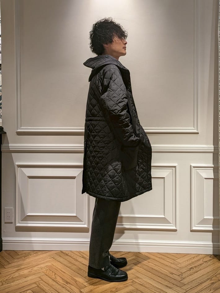 橋本さんの「DRESSTERIOR｜◆46Gジャージ レギュラーカラードレスシャツ」を使ったコーディネート