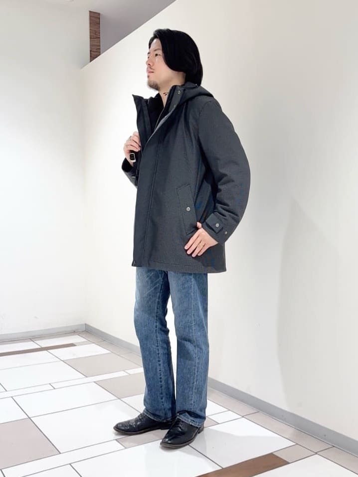 及川さんの「TAKEO KIKUCHI｜【3WAY】ドビー ダウンライナー付ブルゾン」を使ったコーディネート