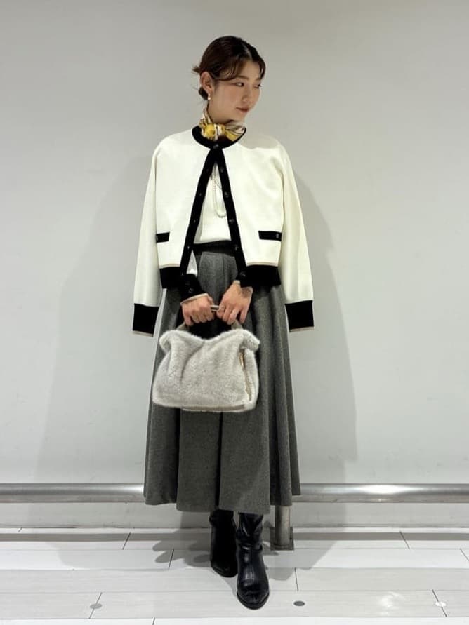 Rinさんの「UNTITLED｜【アンサンブル可/洗える】ウールミラノリブニット」を使ったコーディネート