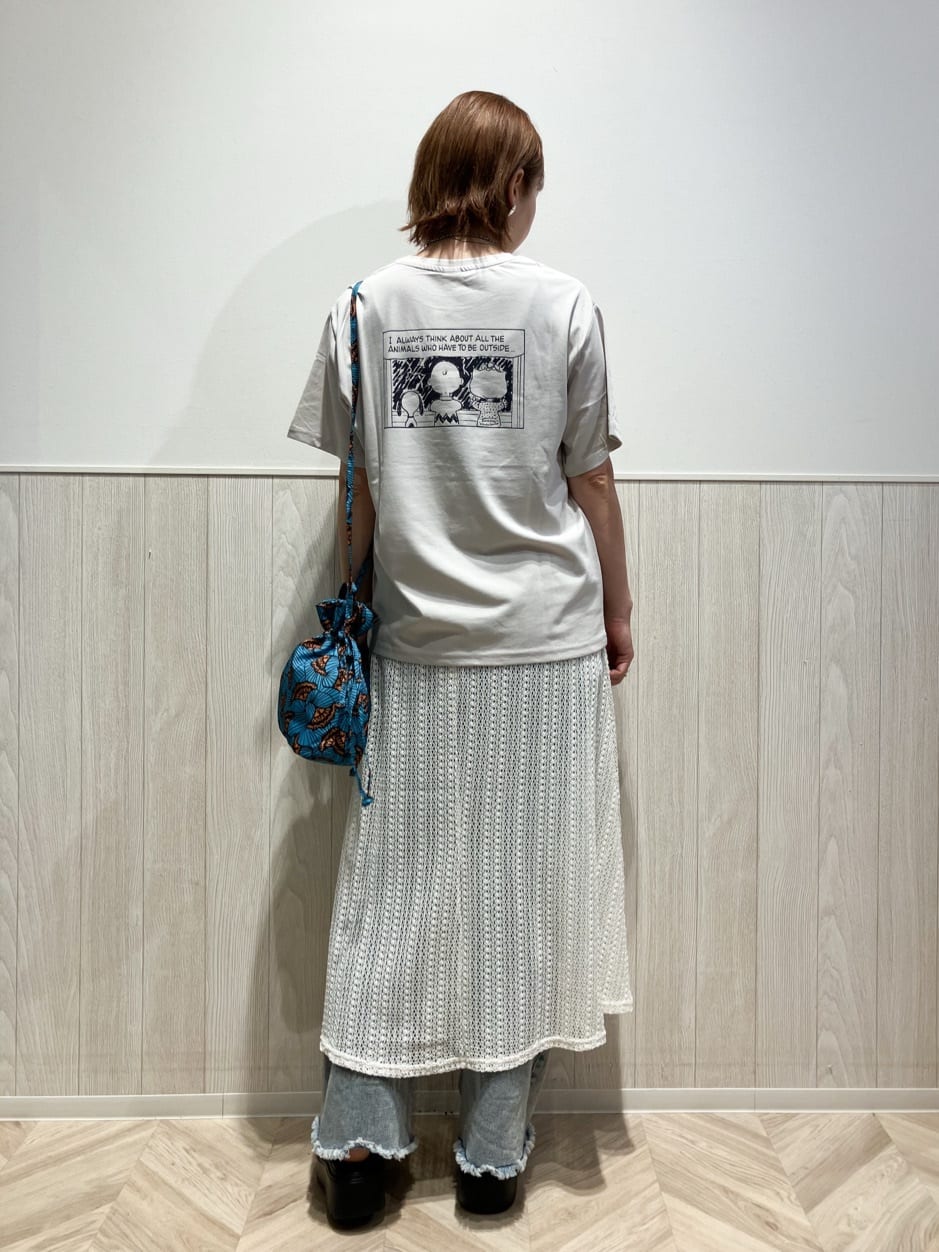 shokoさんの「SHOO･LA･RUE｜【PEANUTS】ひんやりTシャツ」を使ったコーディネート