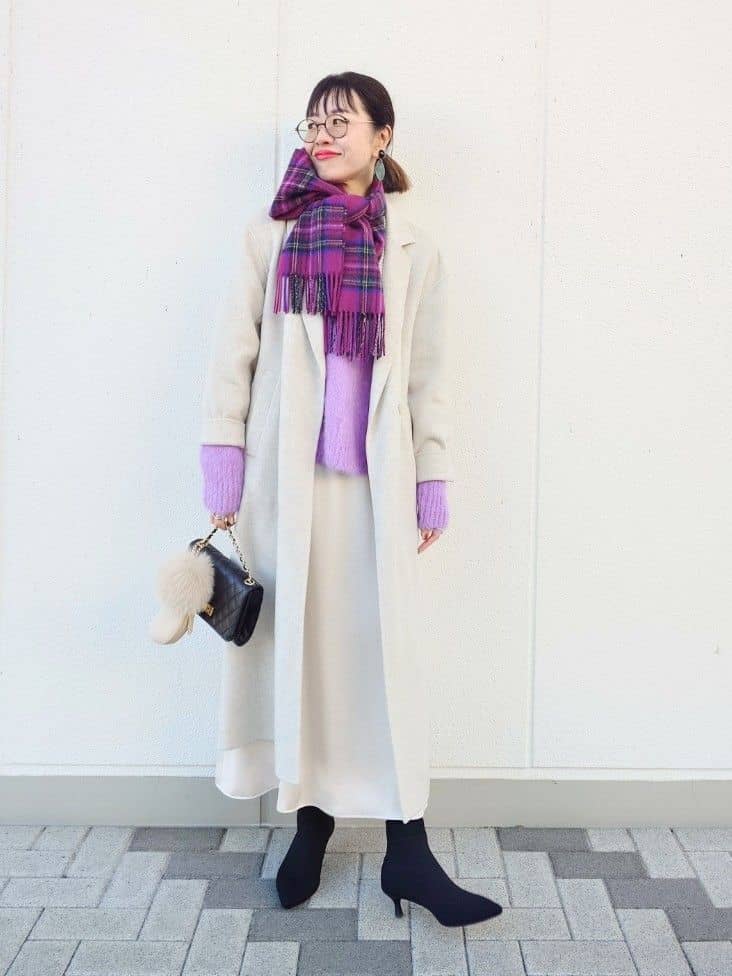 MUTSUKOさんの「UNTITLED｜【ロング丈/軽やか】テーラード　リバーコート」を使ったコーディネート