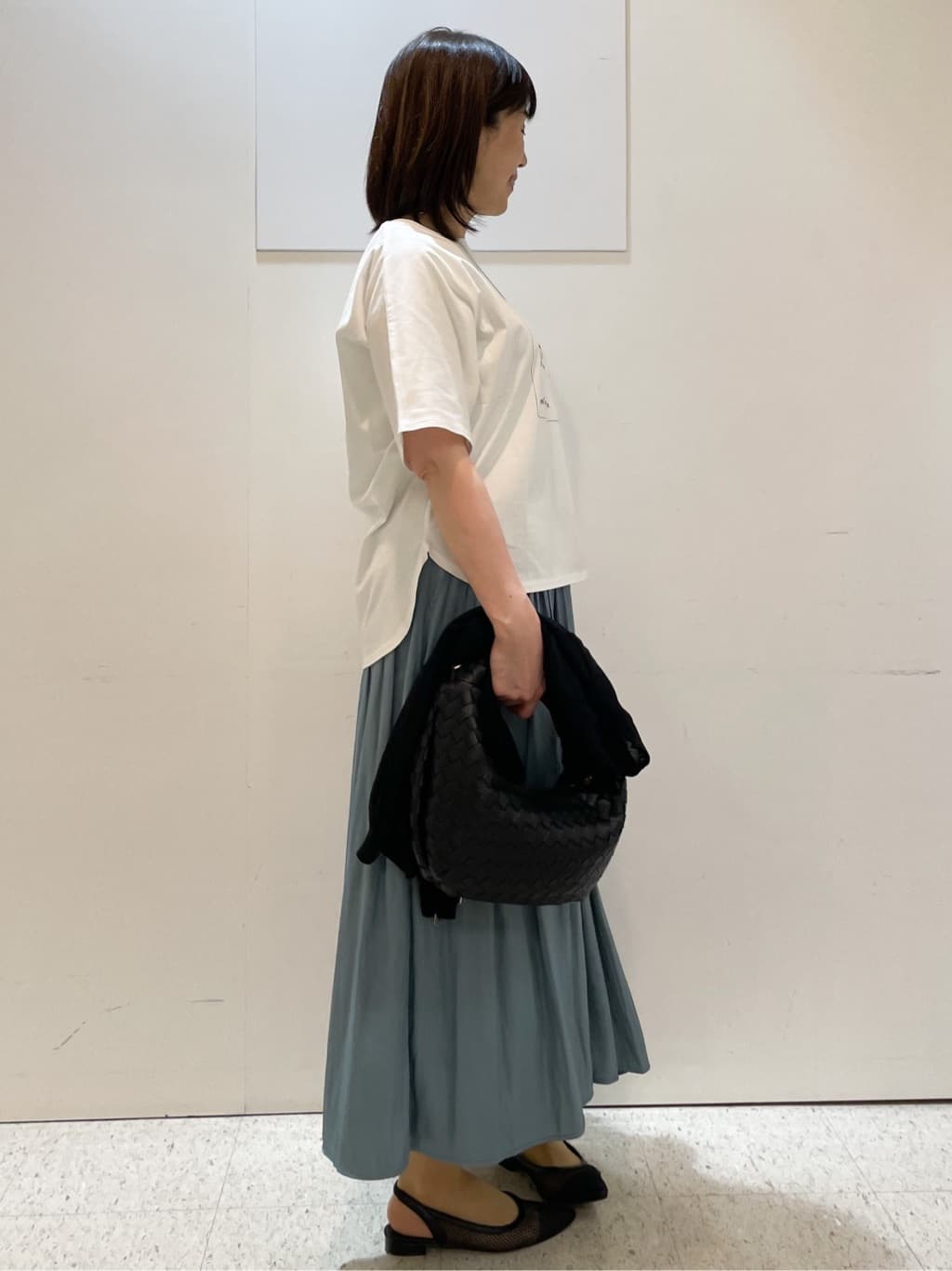 めいさんの「Reflect｜【ウエストゴム仕様／長く着られる◎】スカーチョパンツ」を使ったコーディネート