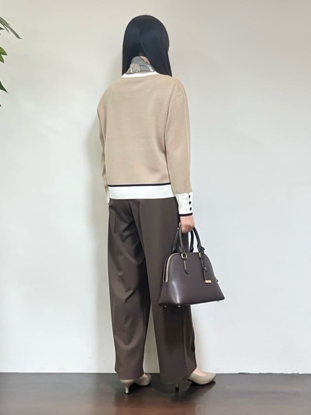 カレンさんの「UNTITLED｜【アンサンブル可/洗える】ウールミラノリブニット」を使ったコーディネート