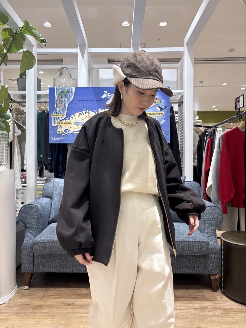risaさんの「Dessin｜ダンボールジップブルゾン」を使ったコーディネート