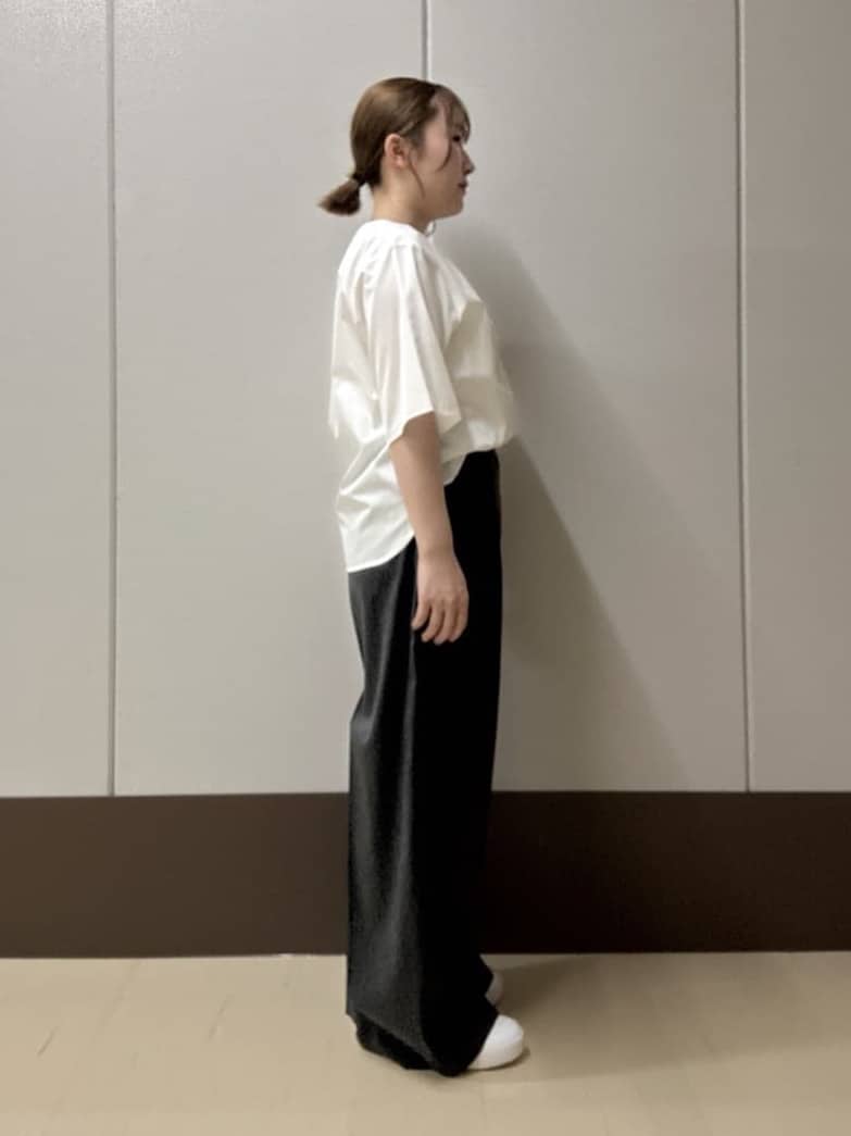 Rikoさんの「INDIVI｜【洗える】胸元タックフリルブラウス」を使ったコーディネート