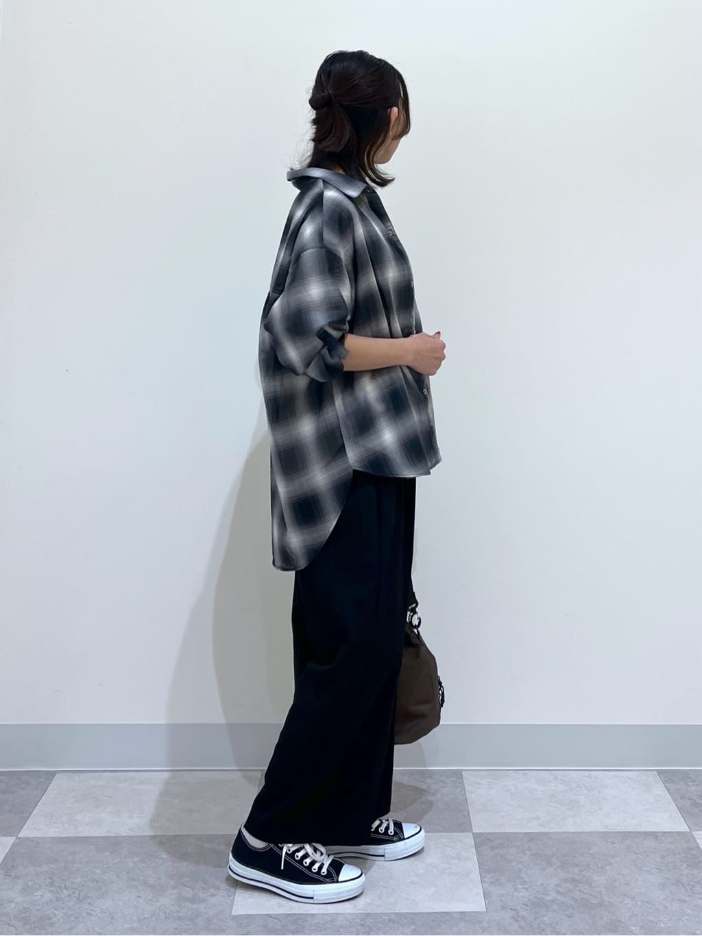 canaさんの「Dessin｜【360度可愛い/前後2WAY/洗える】ライトコットンヘンリーカットソー」を使ったコーディネート