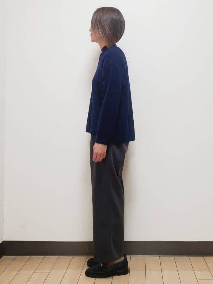 yuuさんの「Reflect｜【一枚で着映え◎／ゆったりシルエット】ラメ&times;スパンコールウール混ニット」を使ったコーディネート