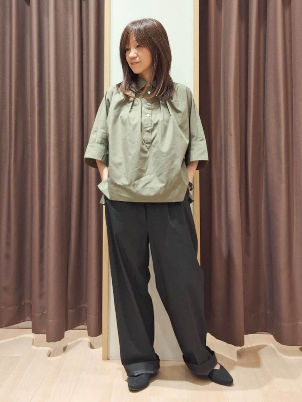 ウタさんの「grove｜【2WAY】ハイパーストレッチストラップパンツ」を使ったコーディネート
