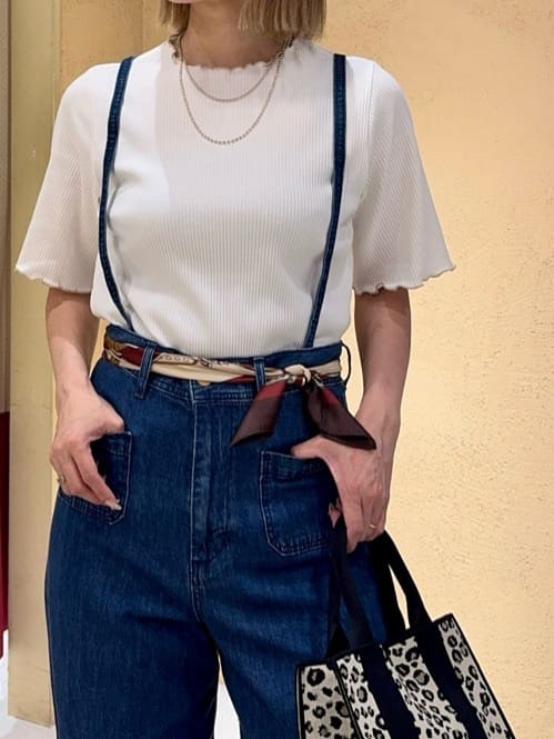 さち。さんの「grove｜【Lee&times;grove別注】SAILOR STRAP DENIM」を使ったコーディネート
