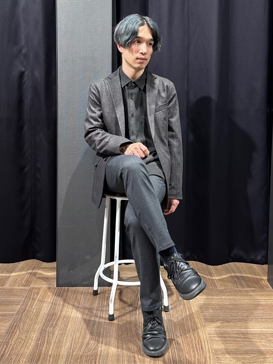 tomoyaさんの「THE SHOP TK｜起毛TRジャージジャケット 【洗濯機OK／ストレッチ／セットアップ可】」を使ったコーディネート