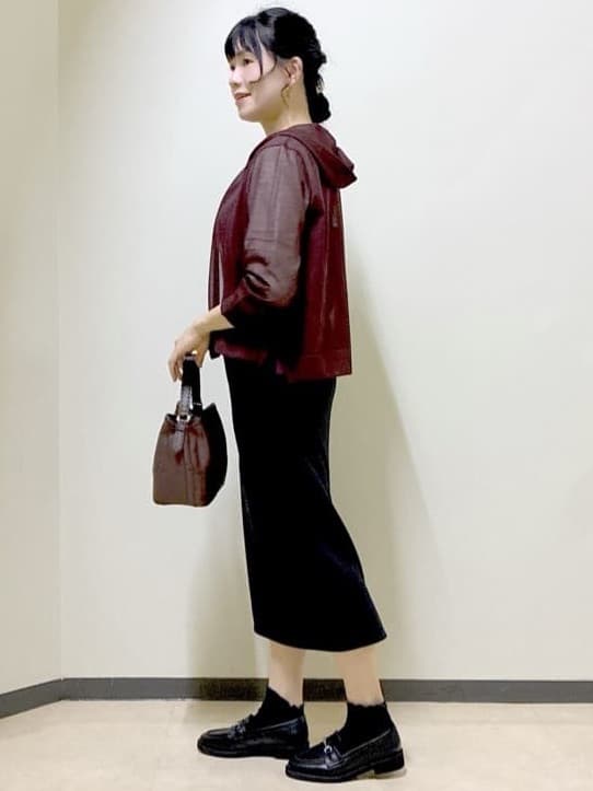  beni_gingerさんの「Reflect｜【WEB先行カラーあり／手洗い可】ジョーゼットスリーブ&times;ニット」を使ったコーディネート
