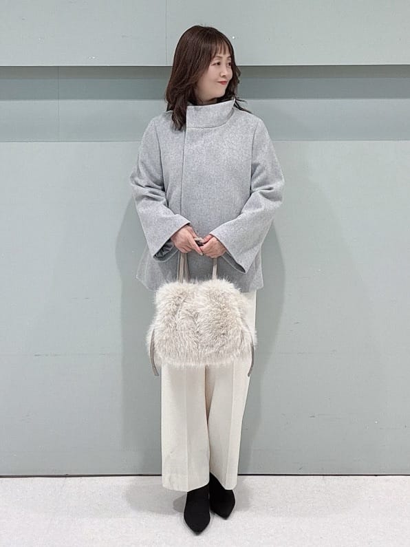 makiさんの「UNTITLED｜【着回しが効く／オンオフアウター】ウールショートコート」を使ったコーディネート