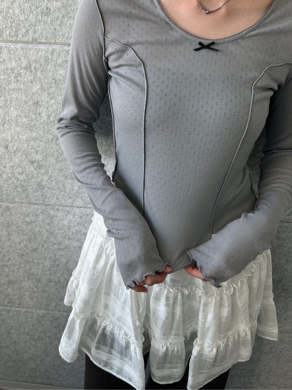 honoka Aさんの「CODE A｜whisper jersey top」を使ったコーディネート