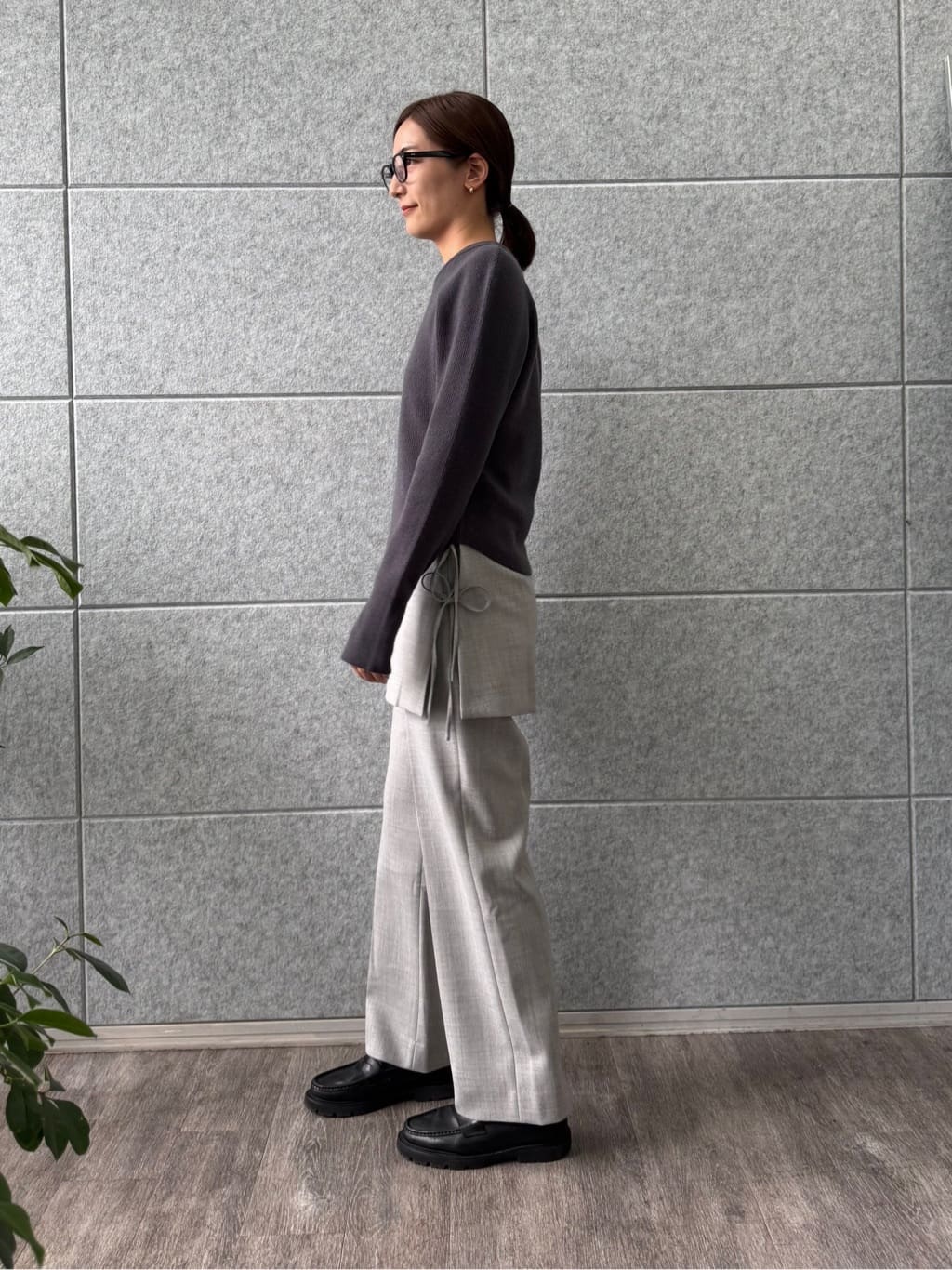 uchi__yamaさんの「CODE A｜bold form knit pullover」を使ったコーディネート