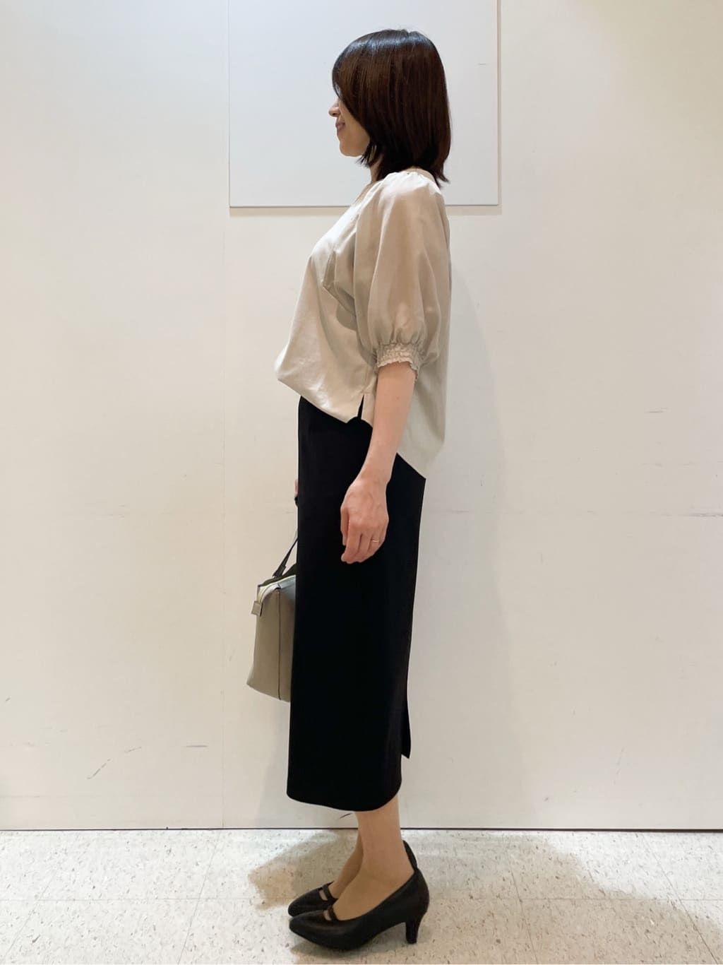 めいさんの「Reflect｜パール調リングネックレス」を使ったコーディネート