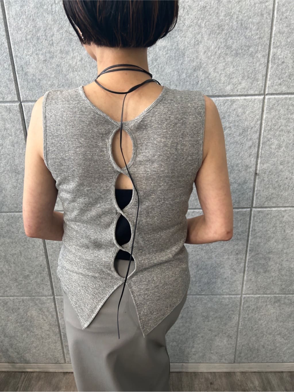 yukoさんの「CODE A｜slit jersey skirt」を使ったコーディネート