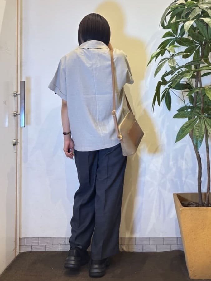 TOWAさんの「SHOO･LA･RUE｜【S-LL】さらりと着たい大人のための 麻調半袖ジャケット」を使ったコーディネート