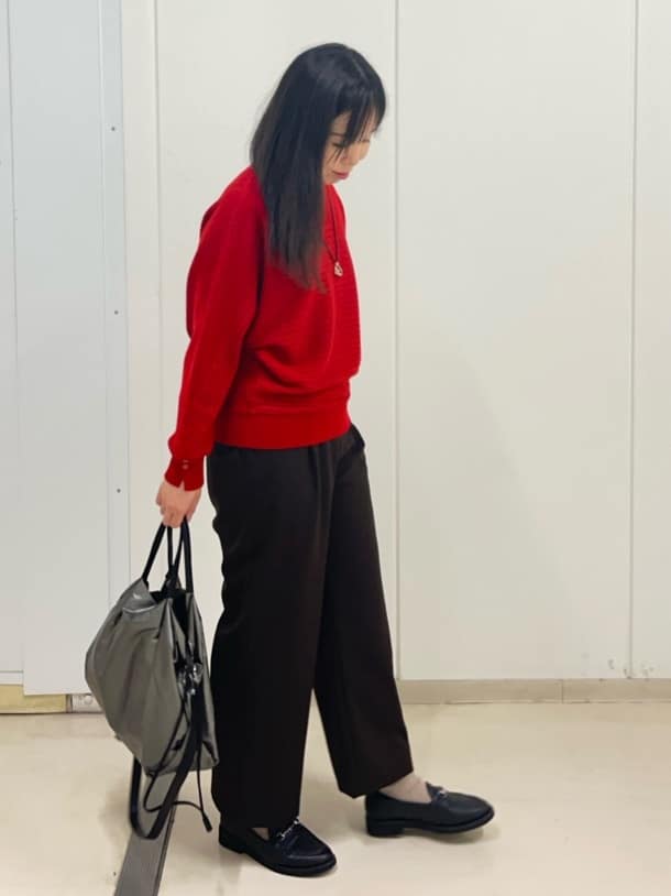 Rihoさんの「Reflect｜【秋映え／ゆったり着られる◎】ドルマンシルエットニット」を使ったコーディネート