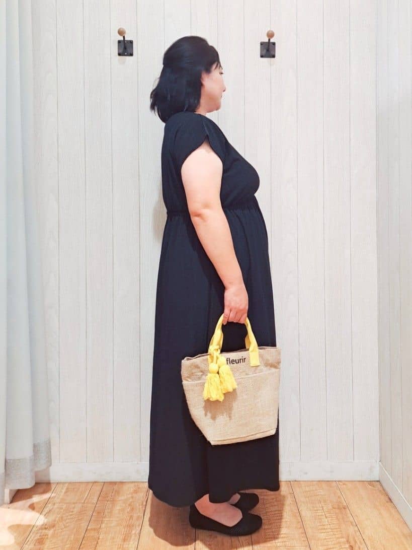 kotomiさんの「SHOO･LA･RUE｜【前後2WAY】さらりと大人上品に 楊柳フレンチワンピース」を使ったコーディネート