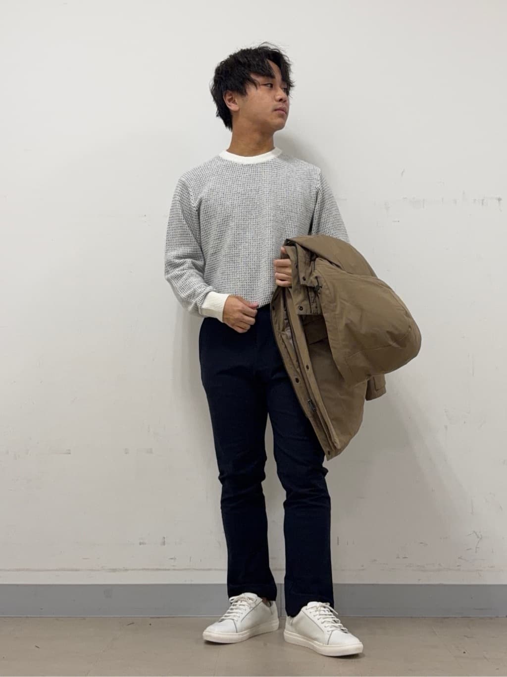 Hiroさんの「TAKEO KIKUCHI｜【None Of Stress】ストレッチ ダウンブルゾン」を使ったコーディネート